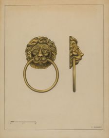 Drawer Pull, c. 1936. Creator: Philip Johnson