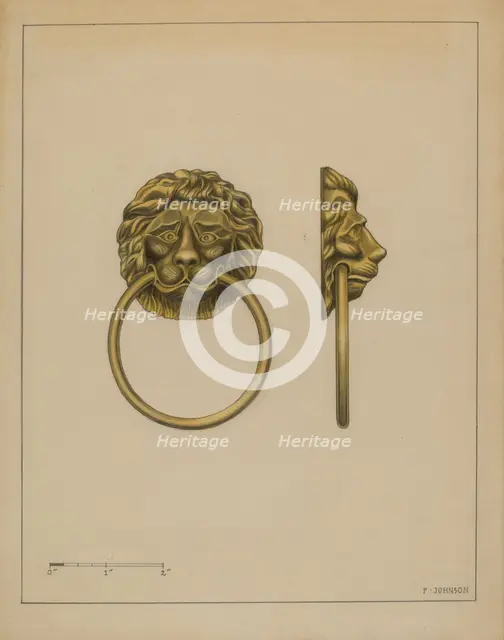 Drawer Pull, c. 1936. Creator: Philip Johnson.