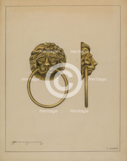 Drawer Pull, c. 1936. Creator: Philip Johnson.