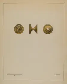 Drawer Pull, c. 1936. Creator: Philip Johnson