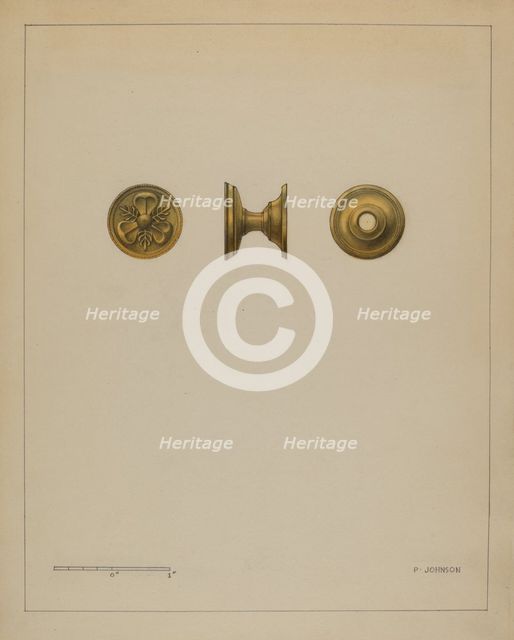 Drawer Pull, c. 1936. Creator: Philip Johnson.