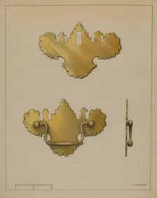 Drawer Pull, c. 1936. Creator: Philip Johnson