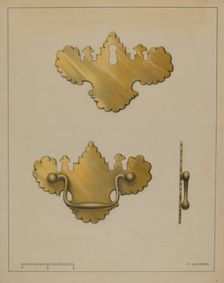Drawer Pull, c. 1936. Creator: Philip Johnson
