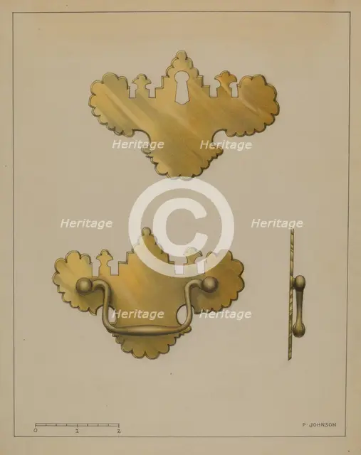 Drawer Pull, c. 1936. Creator: Philip Johnson.
