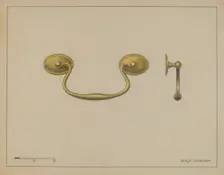 Drawer Pull, c. 1936. Creator: Philip Johnson