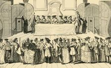 Drawing the State Lottery at Guildhall 1751, (c1872). Creator: Unknown