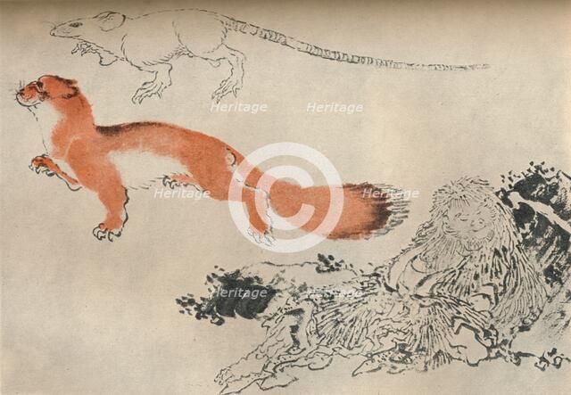 Drawing by Hokusai, c1780-1849, (1929). Artist: Hokusai