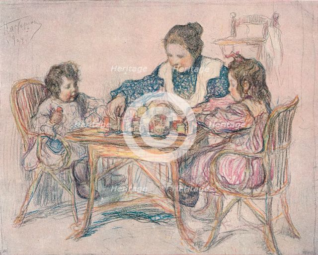 Drawing by Leonid Pasternak, 1904, (1906). Artist: Leonid Osipovich Pasternak
