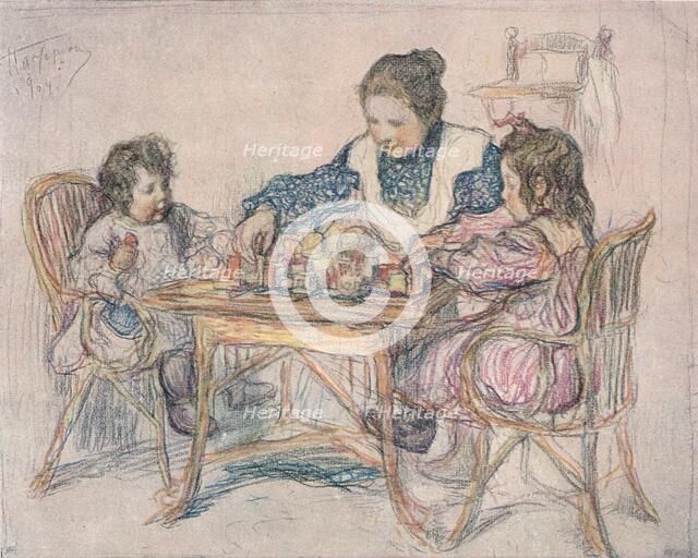 Drawing by Leonid Pasternak, 1904, (1906). Artist: Leonid Osipovich Pasternak