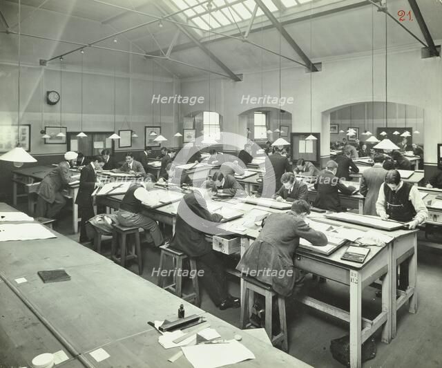 Drawing class, University College, London, 1912. Artist: Unknown.