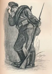 Drawing for a War Fund Poster c1914. Artist: Leonid Osipovich Pasternak