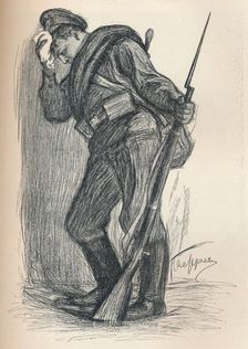 Drawing for a War Fund Poster c1914. Artist: Leonid Osipovich Pasternak