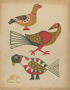 Drawing for Plate 10: From the Portfolio "Folk Art of Rural Pennsylvania", c. 1939. Creator: Unknown