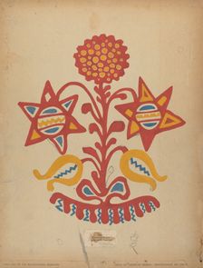 Drawing for Plate 11: From the Portfolio "Folk Art of Rural Pennsylvania", c. 1939. Creator: Unknown