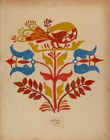 Drawing for Plate 4: From Portfolio "Folk Art of Rural Pennsylvania", c. 1939. Creator: Unknown