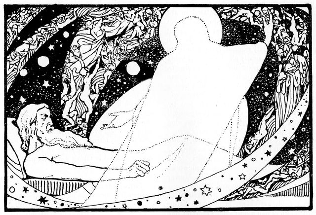 Drawing for the Book of Job, 1913.Artist: Robert Traill Rose