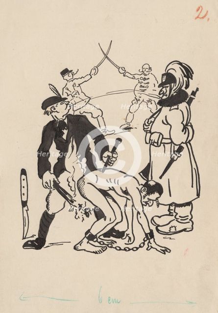 Drawing for the story The Well of the Wise Men by Selma Lagerlof, around 1940. Creator: Andrej Kovacik.
