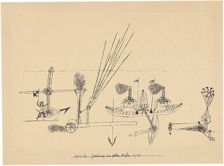 Drawing for yellow harbor, 1921-1926. Creator: Klee, Paul (1879-1940)
