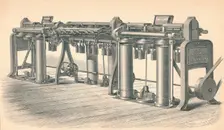 Drawing Frame, by Platt, Brothers & Co. Oldham 1874. Artist: GB Smith