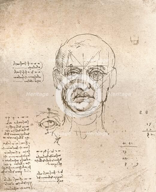 Drawing illustrating the theory of the proportions in the human figure, c1472-c1519 (1883). Artist: Leonardo da Vinci.