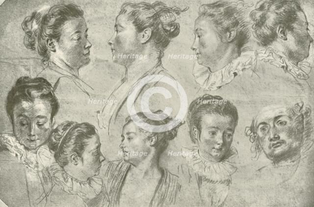 'Drawing in Three Chalks', early 18th century, (1908). Creator: Unknown.