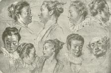Drawing in Three Chalks early 18th century, (1908). Creator: Unknown