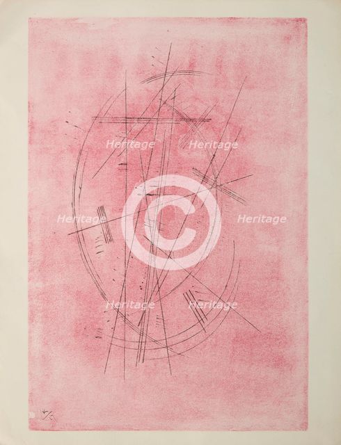 Drawing in Pink, 1927. Creator: Vassily Kandinsky.