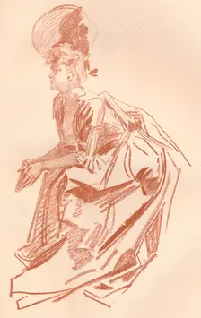 Drawing in Sanguine c1900 (1903-1904). Artist: Jules Cheret