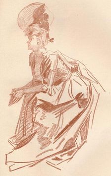 Drawing in Sanguine c1900 (1903-1904). Artist: Jules Cheret