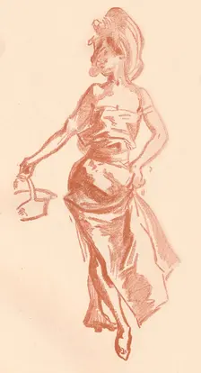 Drawing in Sanguine c1900 (1903-1904). Artist: Jules Cheret