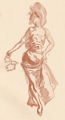 Drawing in Sanguine c1900 (1903-1904). Artist: Jules Cheret