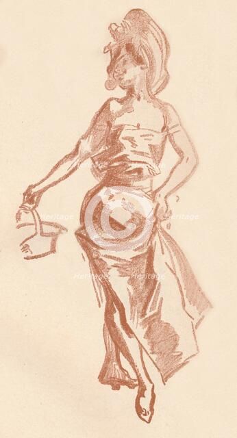 'Drawing in Sanguine', c1900 (1903-1904). Artist: Jules Cheret.