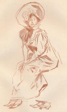 Drawing in Sanguine c1900 (1903-1904). Artist: Jules Cheret