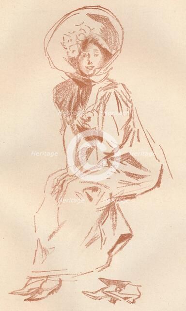 'Drawing in Sanguine', c1900 (1903-1904). Artist: Jules Cheret.