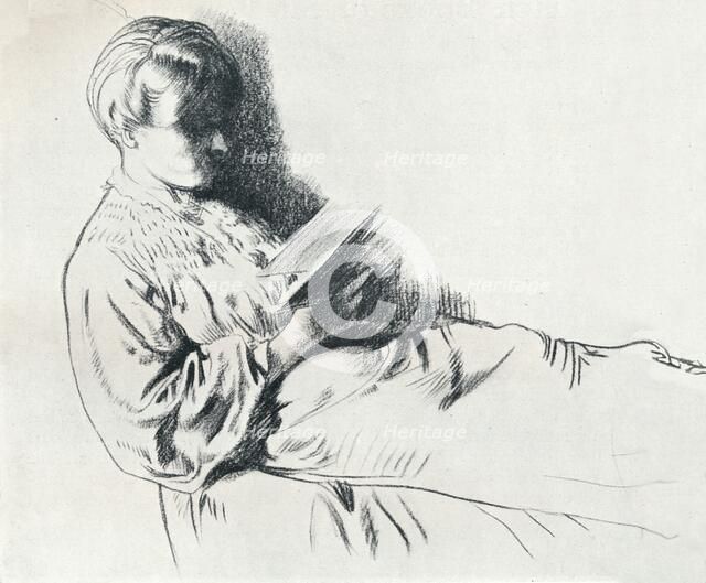 'Drawing in sanguine', c20th century (1932). Artist: William Newenham Montague Orpen.