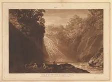 Drawing of the Clyde (Liber Studiorum, part IV, plate 18), March 29, 1809. Creator: JMW Turner