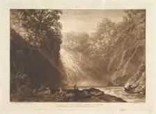 Drawing of the Clyde (Liber Studiorum, part IV, plate 18), March 29, 1809. Creator: JMW Turner