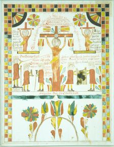 Drawing of the Crucifixion, 1800. Creator: Unknown