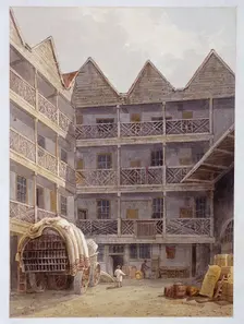 Drawing of the State Lottery, Coopers Hall, London, 1826. Artist: Anon