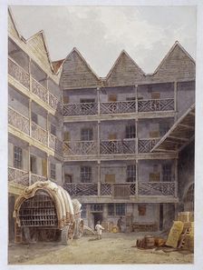 Drawing of the State Lottery, Coopers Hall, London, 1826. Artist: Anon