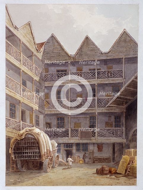 Drawing of the State Lottery, Coopers' Hall, London, 1826. Artist: Anon