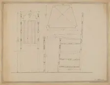 Drawing of Chair, 1935/1942. Creator: Nicholas Gorid