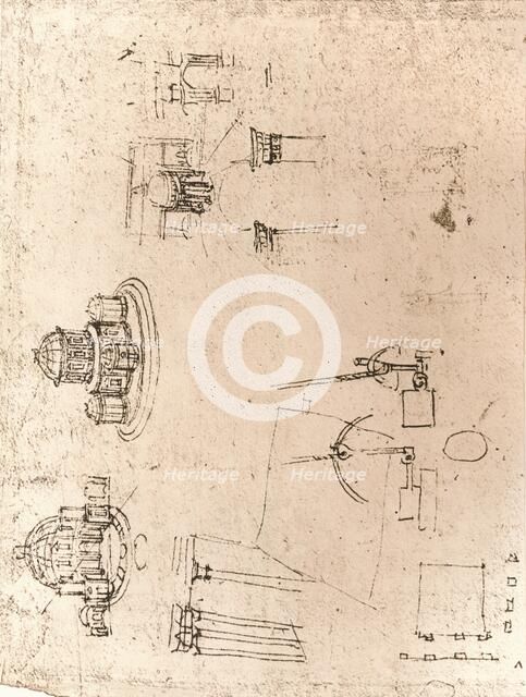Drawing of ecclesiastical architecture, c1472-c1519 (1883). Artist: Leonardo da Vinci.
