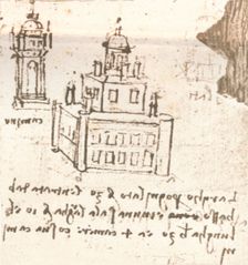 Drawing of projects for castles and villas, c1472-c1519 (1883). Artist: Leonardo da Vinci