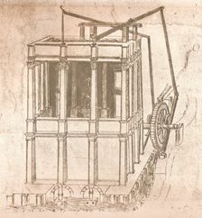 Drawing of projects for castles and villas, c1472-c1519 (1883). Artist: Leonardo da Vinci