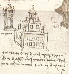 Drawing of projects for castles and villas, c1472-c1519 (1883). Artist: Leonardo da Vinci