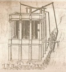 Drawing of projects for castles and villas, c1472-c1519 (1883). Artist: Leonardo da Vinci