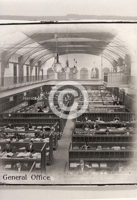 Drawing of Rowntree main office, York, Yorkshire, 1900. Artist: Unknown