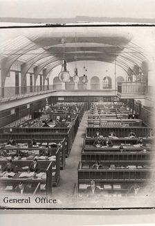 Drawing of Rowntree main office, York, Yorkshire, 1900