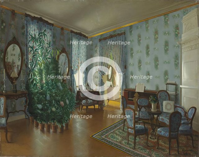 Drawing-Room, 1852. Creator: Pyotr Tutukin.